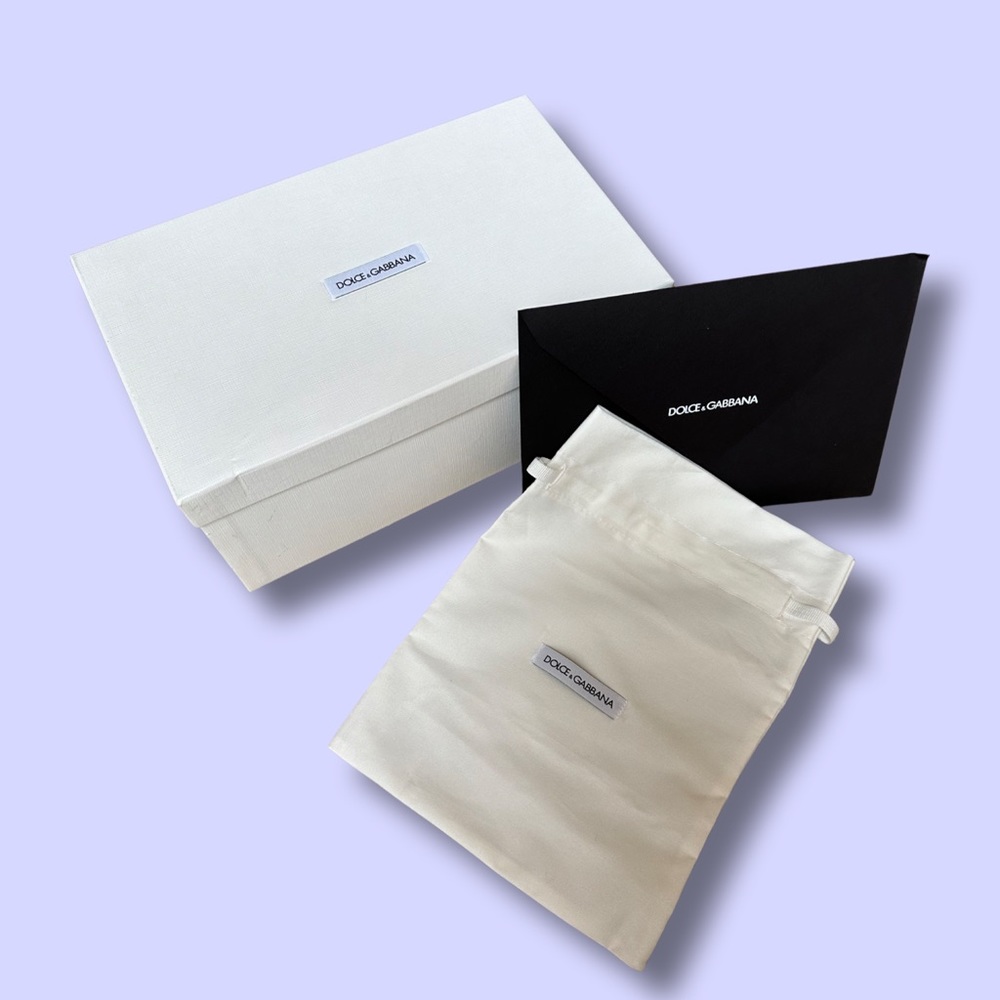 Authentic Dolce & Gabbana box with dust bag and envelope